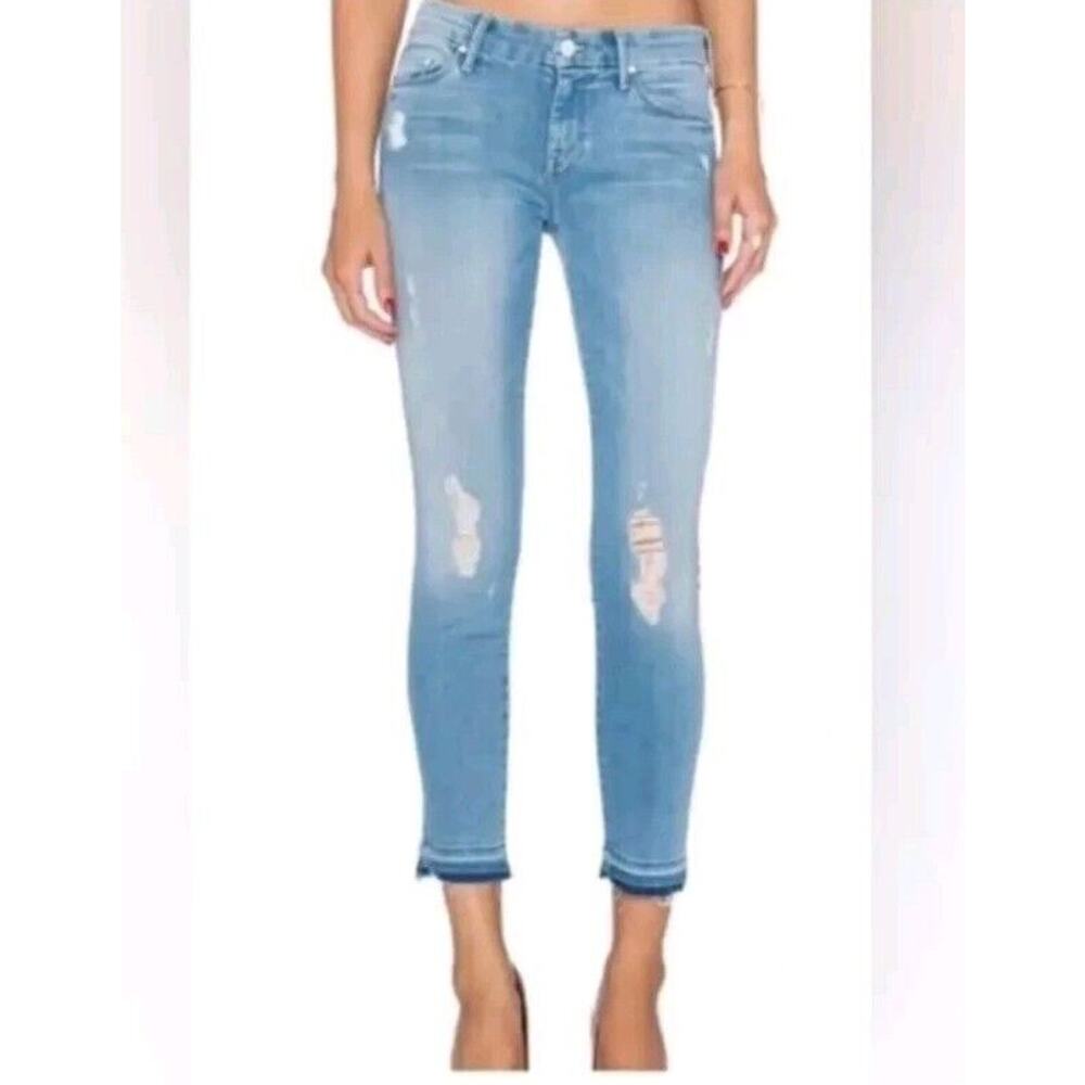 Mother Denim Jeans Undone Hem Looker Crop in Cliffhanger Size 25 (H